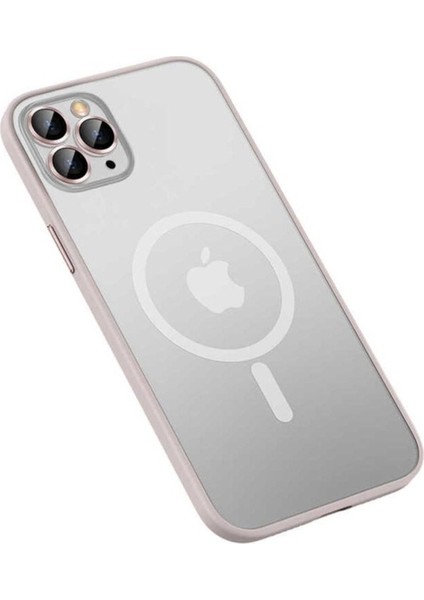 Apple iPhone 11 Pro Uyumlu Kılıf Zore Mokka Wireless Kapak, Rose Gold