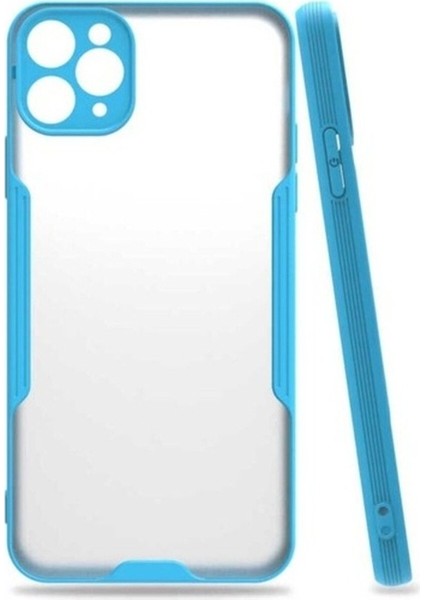 Apple iPhone 11 Pro Max Uyumlu Kılıf Zore Parfe Kapak, Mavi