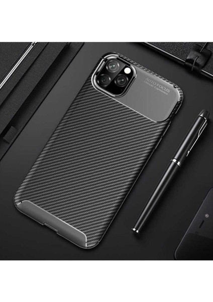 Apple iPhone 11 Pro Max Uyumlu Kılıf Zore Negro Silikon Kapak, Siyah