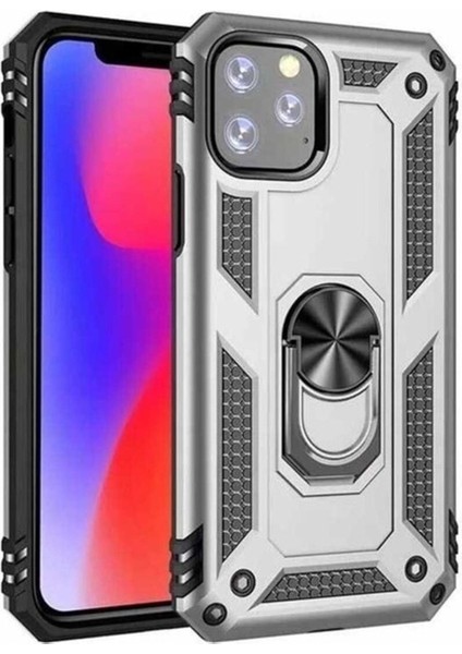 Apple iPhone 11 Pro Max Uyumlu Kılıf Zore Vega Kapak, Gri