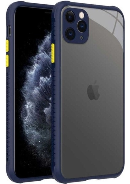 Apple iPhone 11 Pro Max Uyumlu Kılıf Zore Kaff Kapak, Lacivert