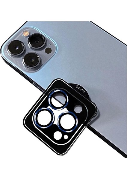Apple iPhone 11 Pro Max Uyumlu Zore Cl-09 Kamera Lens Koruyucu, Lacivert