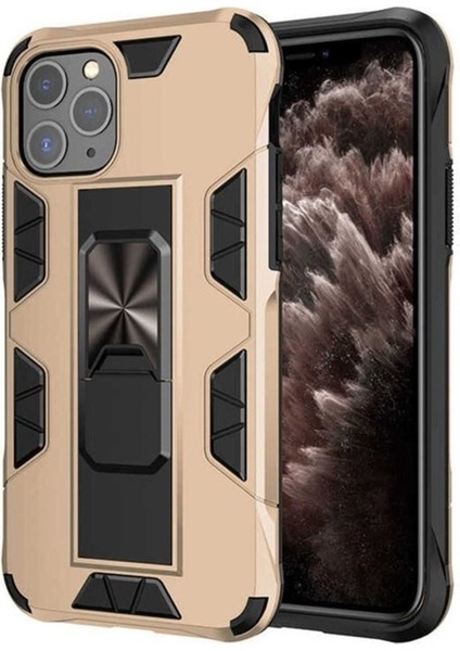 Apple iPhone 11 Pro Uyumlu Kılıf Volve Kapak, Gold