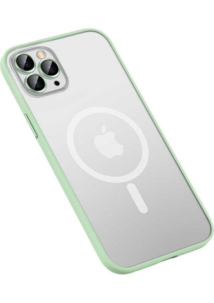 Apple iPhone 11 Pro Uyumlu Kılıf Zore Mokka Wireless Kapak, Yeşil