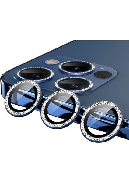 Apple iPhone 11 Pro Uyumlu Cl-06 Kamera Lens Koruyucu, Mavi