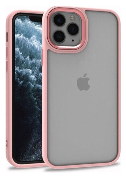 Apple iPhone 11 Pro Uyumlu Kılıf Zore Flora Kapak, Rose Gold