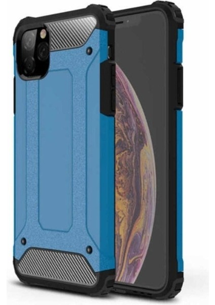Apple iPhone 11 Pro Uyumlu Kılıf Zore Crash Silikon Kapak, Mavi