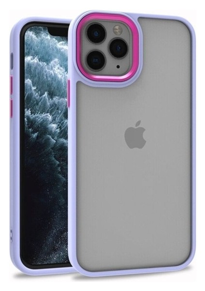 Apple iPhone 11 Pro Uyumlu Kılıf Zore Flora Kapak, Lila