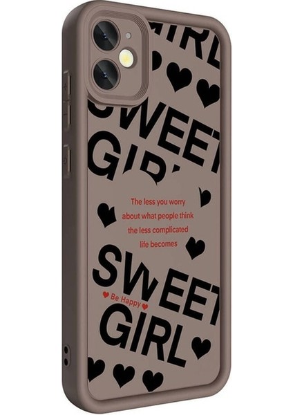 Apple iPhone 11 Uyumlu Kılıf Kamera Korumalı Baskılı Arka Yüzey Klas Kapak, Siyah