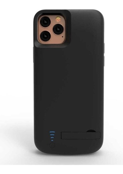 Apple iPhone 11 Pro Uyumlu Standlı LED Göstergeli Şarjlı Kılıf 5000MAH