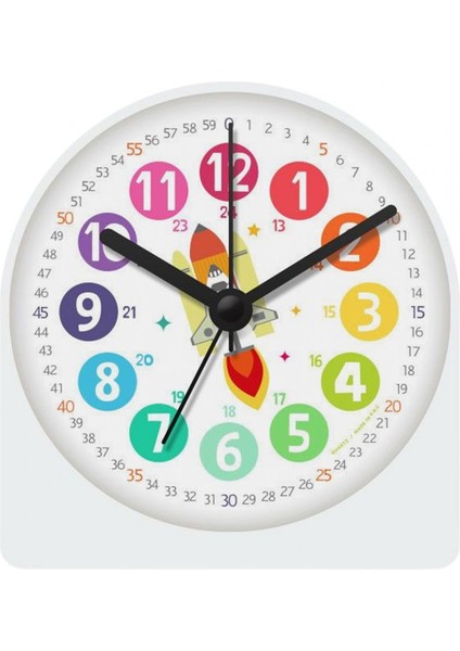 C Times Bilişsel Doğru Karikatür Aydınlık Çalar Saat Yatak Odası Dekor Ev Için (Yurt Dışından)