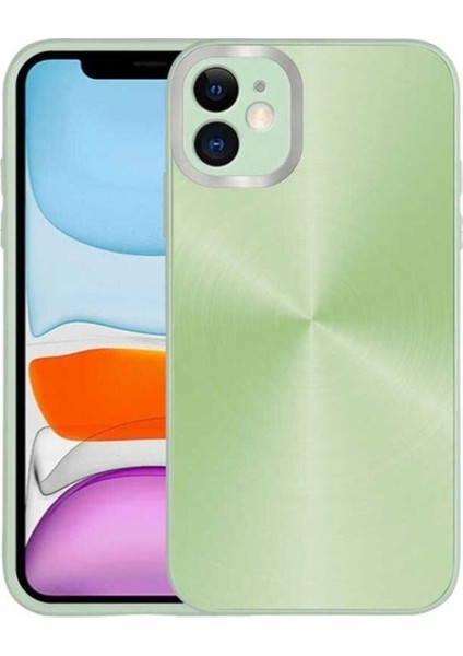 Apple iPhone 11 Uyumlu Kılıf Kamera Korumalı Sert Desa Kapak, Açık Yeşil