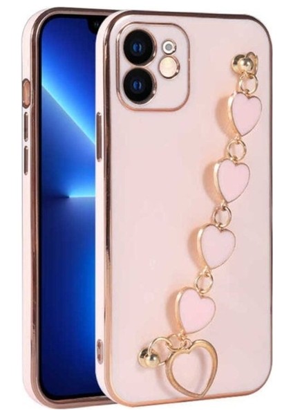 Apple iPhone 11 Uyumlu Kılıf Zore Kalbim Kapak, Pembe