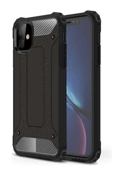 Apple iPhone 11 Uyumlu Kılıf Zore Crash Silikon Kapak, Siyah