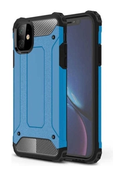 Apple iPhone 11 Uyumlu Kılıf Zore Crash Silikon Kapak, Mavi
