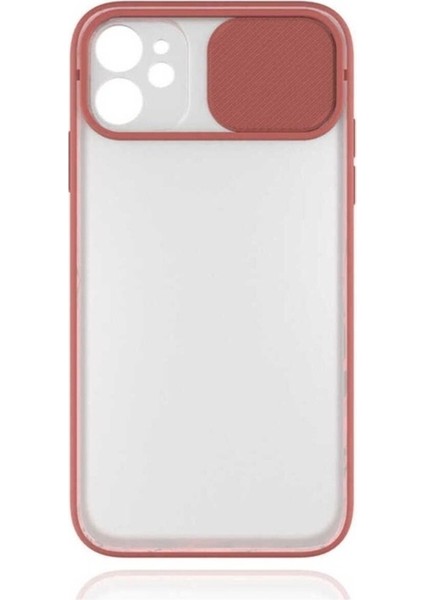 Apple iPhone 11 Uyumlu Kılıf Zore Lensi Kapak, Pembe Açık
