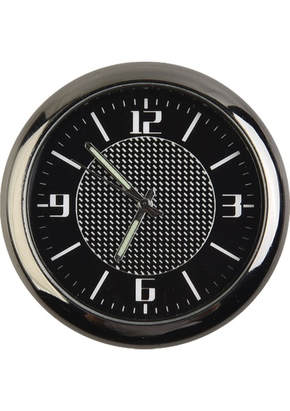 Blacka 1 Adet Mini Araba Çubuk Saat 4x4 cm Siyah Gümüş Aydınlık Gösterge Paneli Havalandırma Menfezi Zaman Saati Kuvars Analog Saat Ölçer Araba Ev Ofis Için (Yurt Dışından)