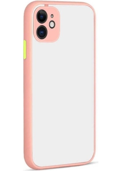 Apple iPhone 12 Mini Uyumlu Kılıf Zore Hux Kapak, Pembe