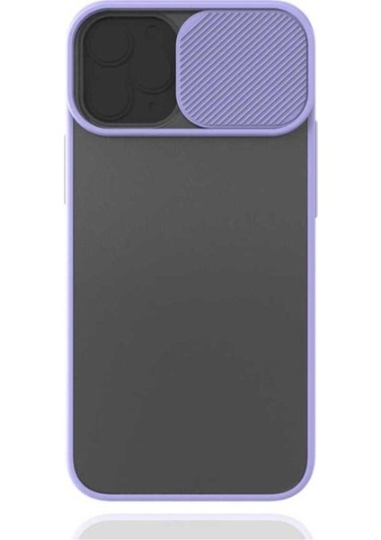 Apple iPhone 12 Mini Uyumlu Kılıf Zore Lensi Kapak, Lila