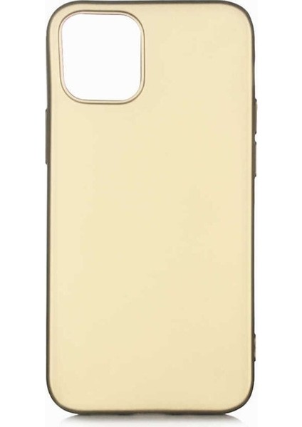 Apple iPhone 12 Mini Uyumlu Kılıf Zore Premier Silikon Kapak, Gold
