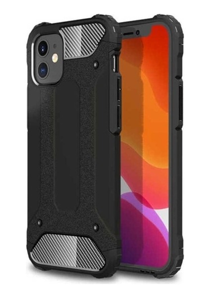Apple iPhone 12 Mini Uyumlu Kılıf Zore Crash Silikon Kapak, Siyah