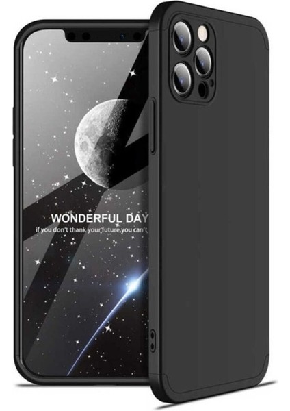 Apple iPhone 12 Pro Max Uyumlu Kılıf Zore Ays Kapak, Siyah