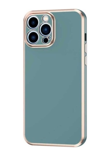 Apple iPhone 12 Pro Max Uyumlu Kılıf Zore Bark Kapak, Petrol Yeşil