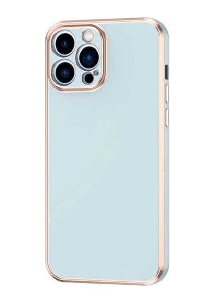 Apple iPhone 12 Pro Max Uyumlu Kılıf Zore Bark Kapak, Mavi Açık