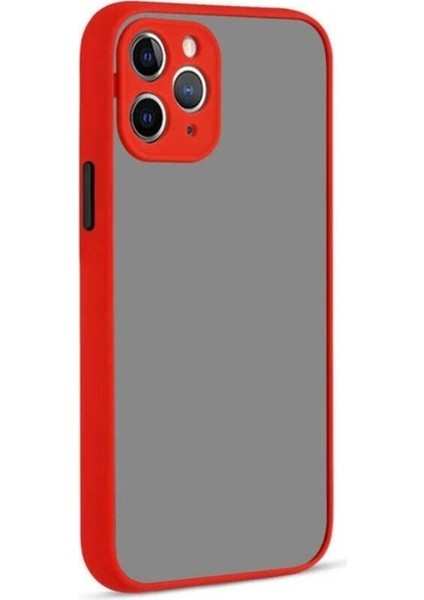 Apple iPhone 12 Pro Max Uyumlu Kılıf Zore Hux Kapak, Kırmızı