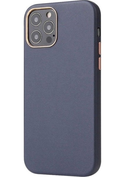 Apple iPhone 12 Pro Max Uyumlu Kılıf Zore Eyzi Kapak, Lacivert