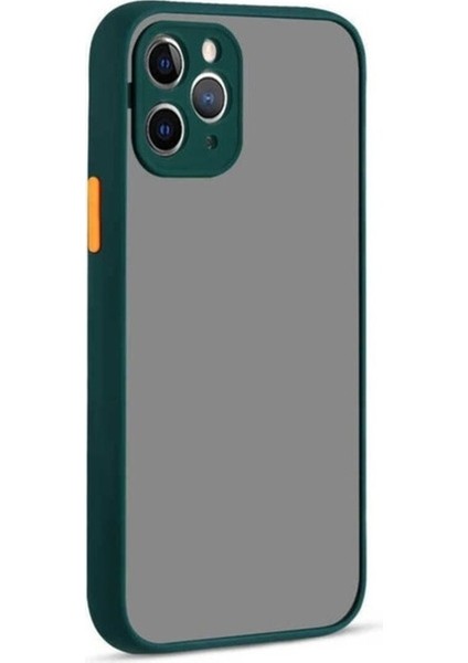 Apple iPhone 12 Pro Max Uyumlu Kılıf Zore Hux Kapak, Koyu Yeşil
