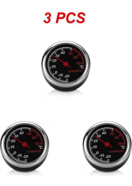Stil B 3 Adet 1/3 Adet Pratik Otomobil Dijital Saat Mini Araba Izle Otomotiv Termometre Higrometre Dekorasyon Süsleme Saati (Yurt Dışından)