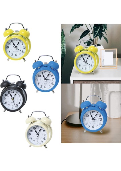 Sarı Alarm Saati Tik Tak Olmayan Aydınlık Kadran Süsü Gürültü Yok Yüksek Alarm Ev Dekorasyonu Masa Çocuklar Ağır Uyuyanlar Gençler (Yurt Dışından) fırsatları