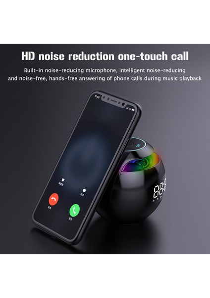 Siyah LED Dijital Akıllı Çalar Saat Kablosuz Bt Hoparlör Taşınabilir LED Ekran Rgb Renkli Dijital Çalar Saat Yatak Odası Dekorasyonu (Yurt Dışından) fırsatları