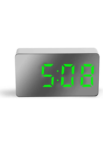 Stil C 1 Adet 1 ~ 5 Adet Aynalı Masa Saati Dijital USB Alarm Erteleme Ekran Süresi Gece LED Işık Masa Masaüstü Ev Dekor Çocuklar Için Hediyeler (Yurt Dışından)