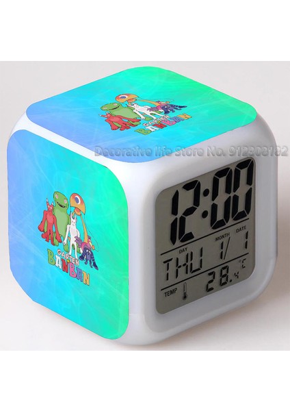 Stil 6 Garten Banban Dijital LED Çalar Saat Çok Fonksiyonlu Yatak Odası Çocuklar LED Değişim Parlayan Ev Taşınabilir Saatler Dropship (Yurt Dışından)