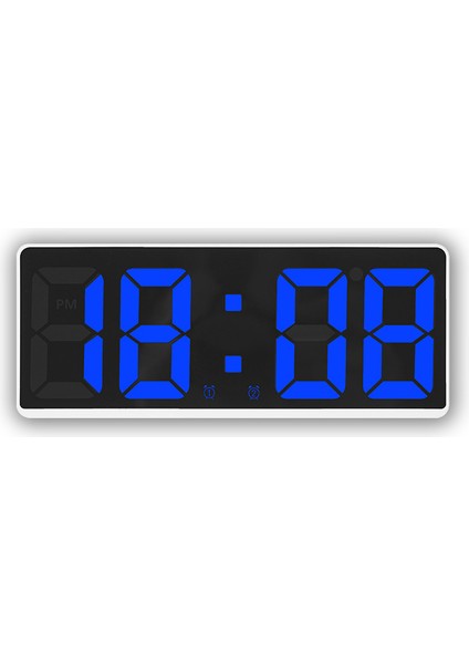 02 Ses Kontrolü Dijital Çalar Saat Sıcaklık Erteleme Gece Modu LED Saatler Izle Masaüstü Masa Saati 12/24H Rahatsız Etmeyi Önleme Işlevi (Yurt Dışından)