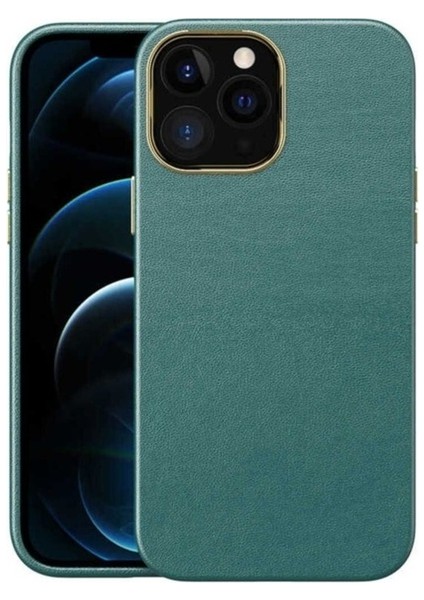 Apple iPhone 12 Pro Max Uyumlu Kılıf Zore Natura Kapak, Yeşil