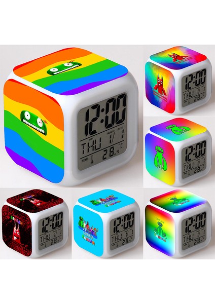 13 Garten Banban Dijital LED Çalar Saat Çok Fonksiyonlu Yatak Odası Çocuklar LED Değişim Parlayan Ev Taşınabilir Saatler Dropship (Yurt Dışından) fiyatları