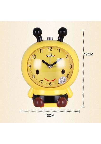 Sarı Arı Büyük Boy Karikatür Arı Sessiz Dijital Uyanma Masa Saati Sevimli Totoro Zil Zili Metal Yatak Odası Kuvars Çalar Saat Gece Lambası (Yurt Dışından) fırsatları