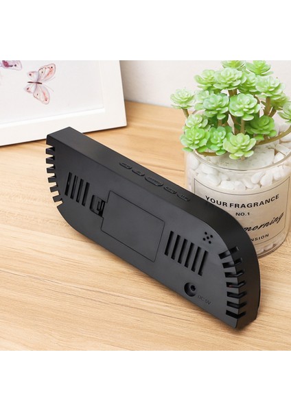 Dijital Çalar Saat Ayna Yüzeyli LED Dijital Saat Erteleme Fonksiyonu 2 Seviye Parlaklık Sıcaklık Nem Göstergesi (Yurt Dışından) indirimleri