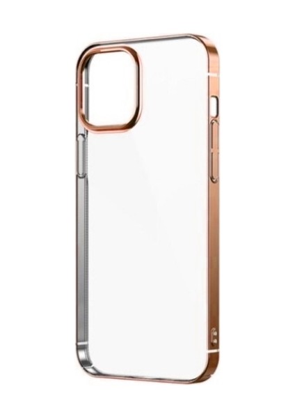 Apple iPhone 12 Pro Max Uyumlu Kılıf Zore Sun Kapak, Rose Gold