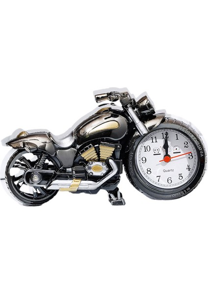 Altın Motosiklet Çalar Saat Yatak Odası Oturma Odası Için Yaratıcı Masaüstü Süsleri (Altın Olmadan) (Yurt Dışından) indirimleri