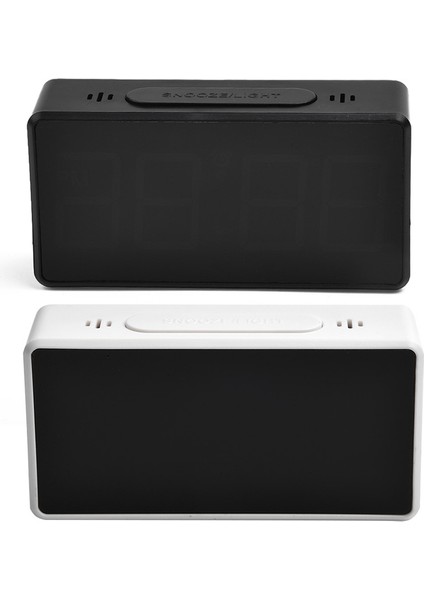 Siyah Dijital Ekran Termometre Ayna LED Çalar Saat Dayanıklı Usb/pil Çalar Saat Aksesuarları Ev Bahçe Malzemeleri (Yurt Dışından) modelleri