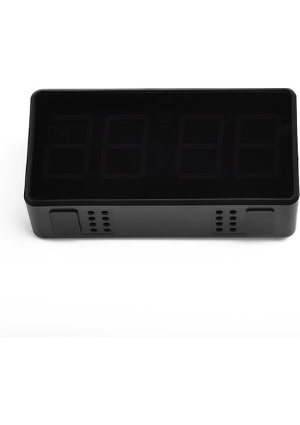 Siyah Dijital Ekran Termometre Ayna LED Çalar Saat Dayanıklı Usb/pil Çalar Saat Aksesuarları Ev Bahçe Malzemeleri (Yurt Dışından) fırsatları