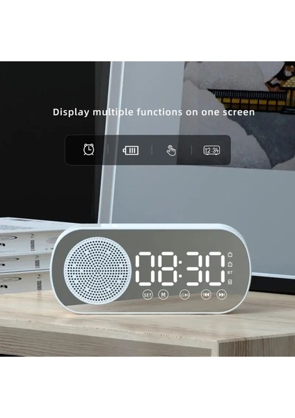 Siyah Yeni Kablosuz Bluetooth Hoparlör Saataynalı Çalar Saat Çift Alarm Desteği Tf Kart Fm Radyo Soundbar Hifi Müzik Kutusu Soundbar (Yurt Dışından) modelleri