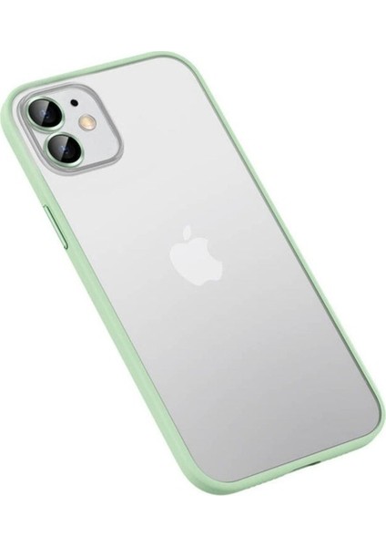 Apple iPhone 12 Pro Max Uyumlu Kılıf Zore Retro Kapak, Yeşil