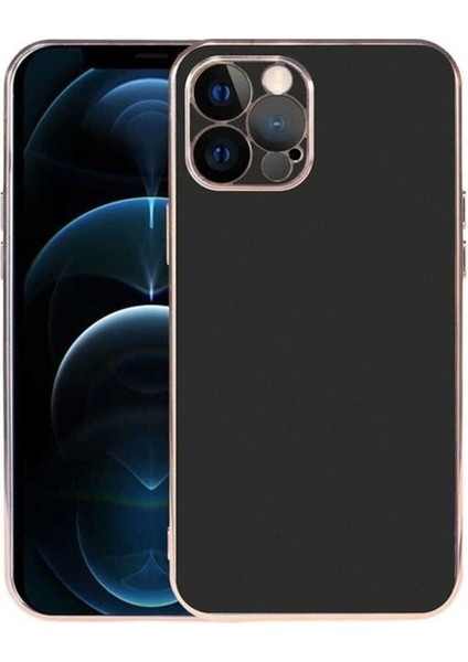 Apple iPhone 12 Pro Max Uyumlu Kılıf Zore Viyana Kapak, Siyah