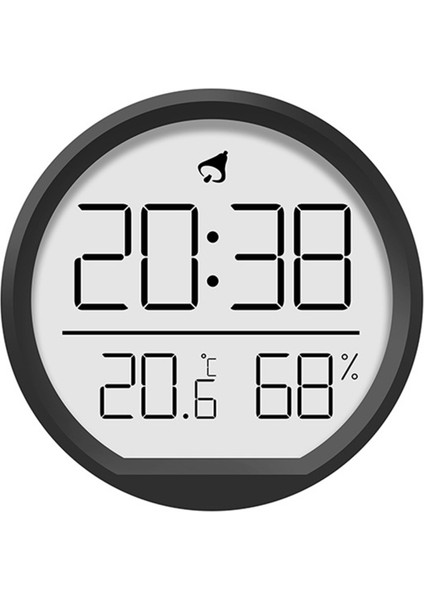 Siyah Higrometre Dijital Çalar Saat Katlanır Braketli Sıcaklık Tarih Masası Duvar Saati LCD Ekran Saati Oturma Odası Mutfak Için (Yurt Dışından)