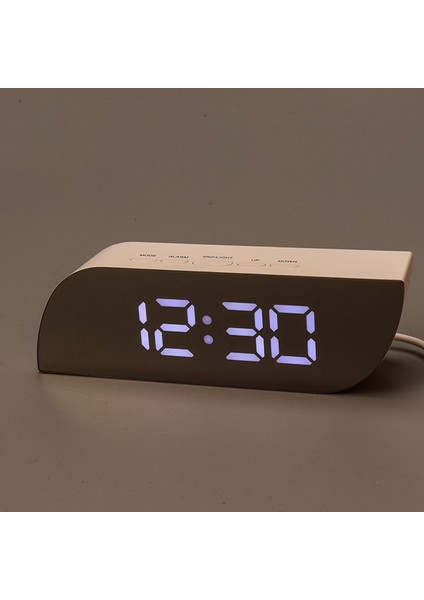 Öğrenciler Için Beyaz-Beyaz Işık Plastik Dijital Çalar Saat, LED Gece Işıkları, Masa Saatleri, Sessiz Masa Saati, Ev Dekorasyonu, 1 Adet (Yurt Dışından) fiyatları